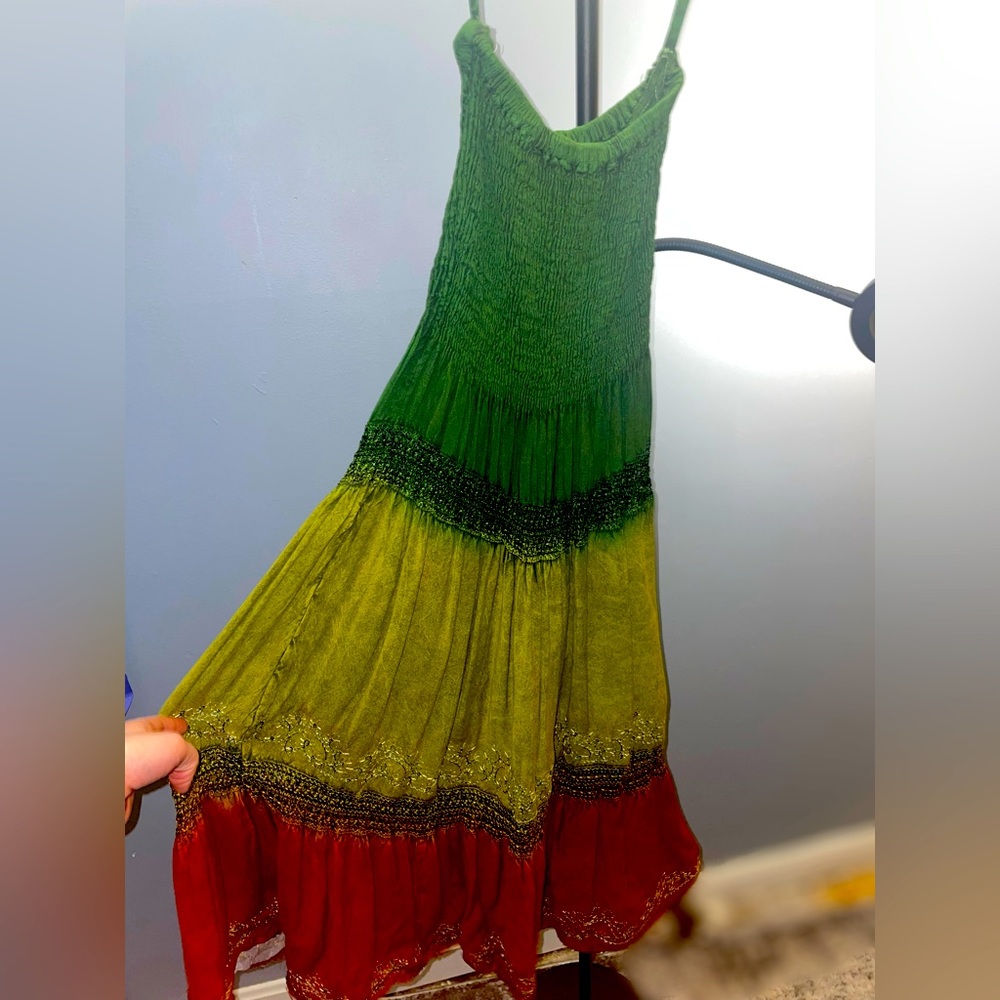 Tube Top Gradient Sundress